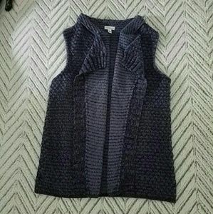 Sleeveless Waterfall Cardigan